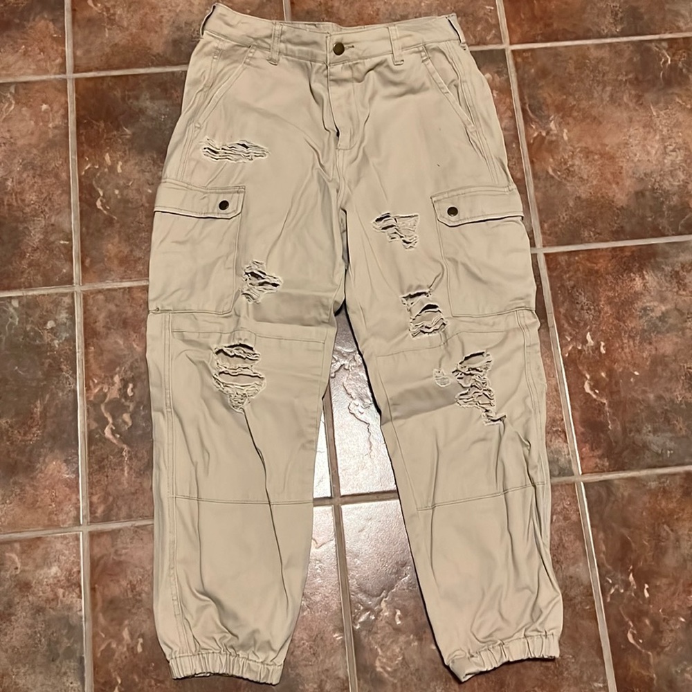 Khaki joggers
